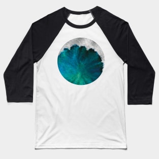 Watercolor Droplets on Paper Towel Circle Baseball T-Shirt